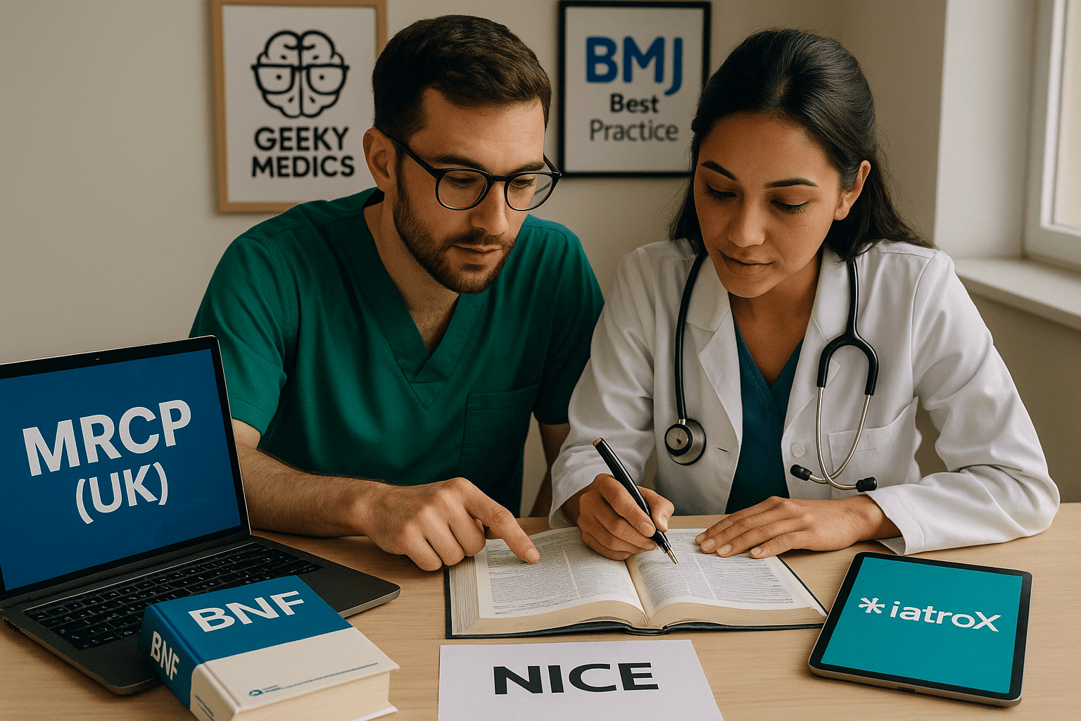 Featured image for IMT 2025: free & low-cost MRCP (Part 1/2) and PACES resources — Geeky Medics, BMJ Best Practice, iatroX & more