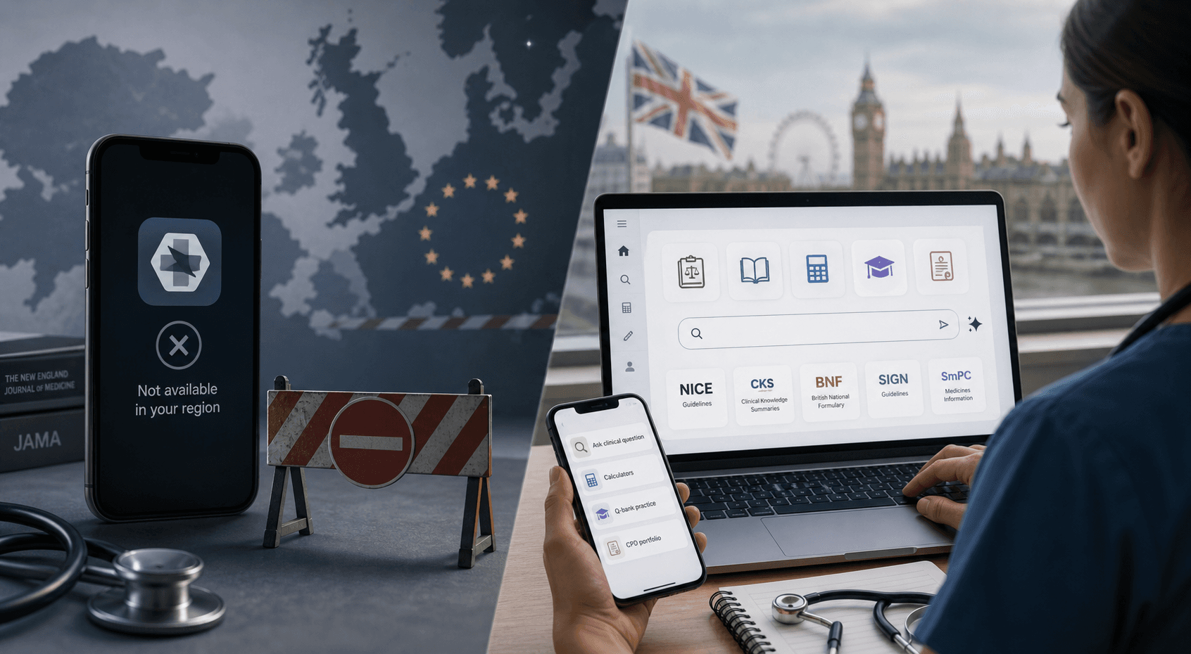 OpenEvidence Leaves a Gap in Europe: Who Wins Clinical AI Search in the UK and EU?